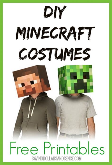 Diy Minecraft Costume Printable