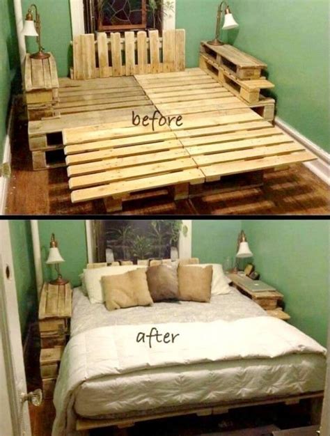 Diy Pallet Bed Frame With Storage Instructions