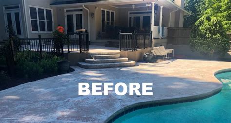 Diy Pool Deck Resurfacing