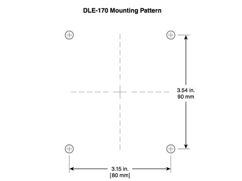 Dle 30 Mounting Template