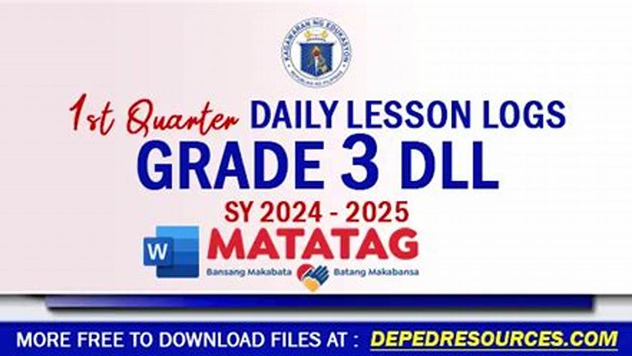 Dll Grade 3 Quarter 1 Week 1 2024