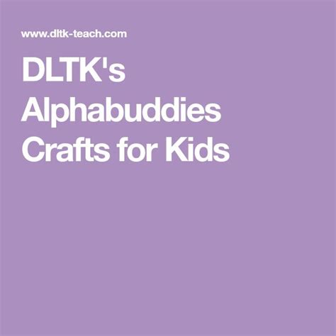 Dltk Teach Com Alphabuddies