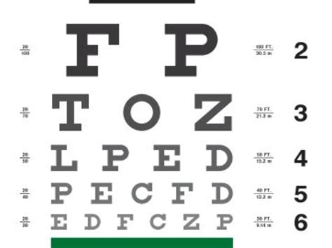 Dmv Eye Test Chart