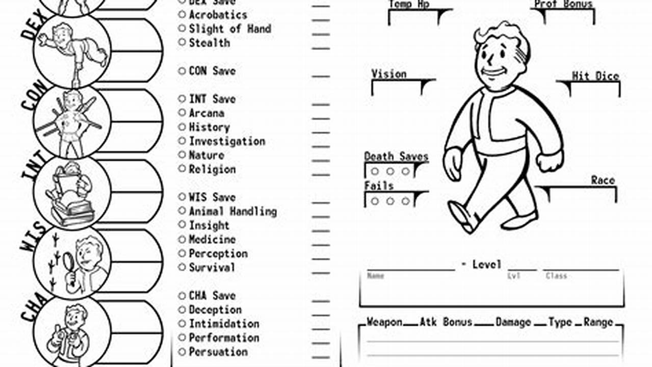 Dnd 2024 Character Sheet Pdf Fillable Printable