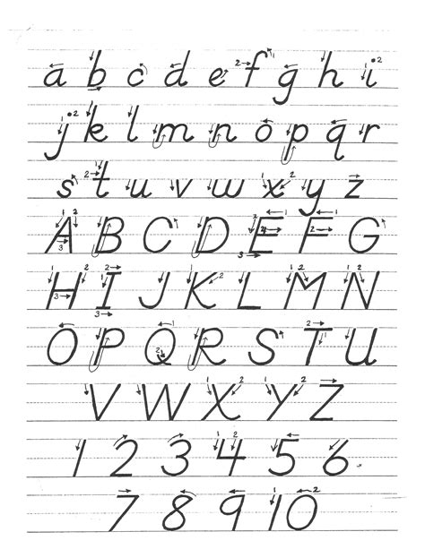 Dnealian Cursive Alphabet Printable