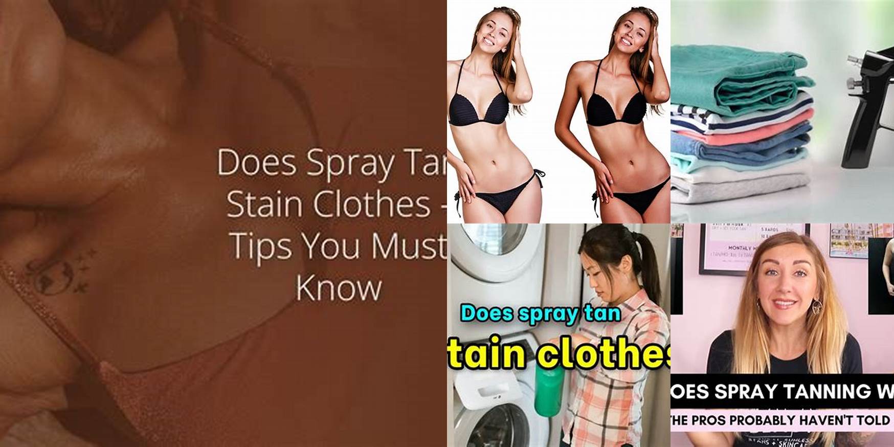 Do Spray Tans Stain Clothes
