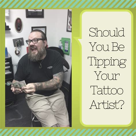 Tipping a tattoo artist. Tipping a tattoo artist.