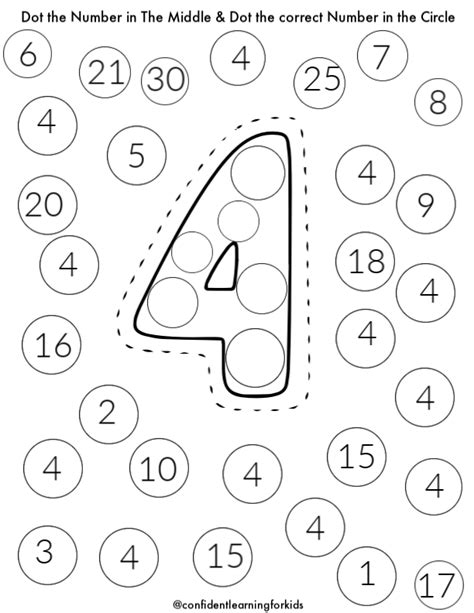 Do A Dot Numbers Printables