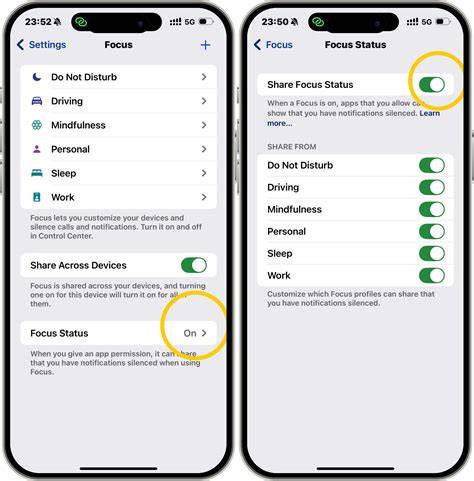 Can Android users see Focus Status