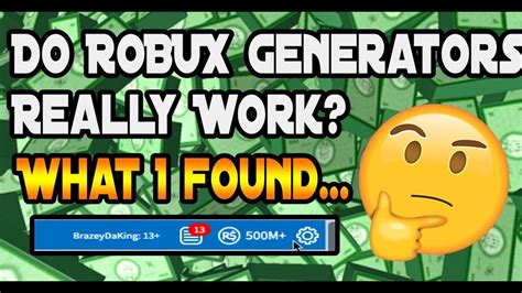 Do Any Robux Generators Actually Work