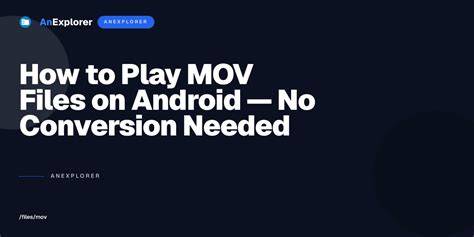 How to convert MOV to a format Android supports