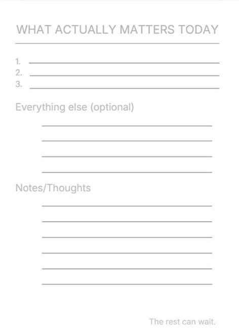 Do stuff the matters Printable