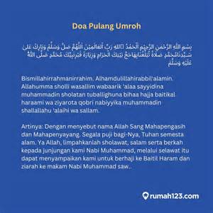 Doa Setelah Pulang Umroh