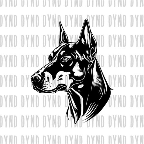 Unleash the Power of Elegance with Doberman SVGs - Get Your Hands on Stunning Designs!