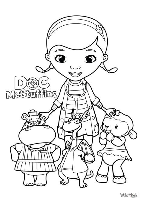 Doc Mcstuffins Coloring Sheet