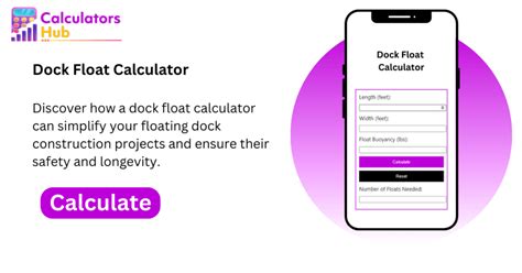 Dock Float Calculator