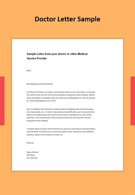 Doctor Letter Template
