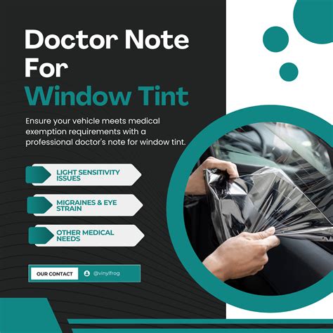 Doctor's Note for Window Tint