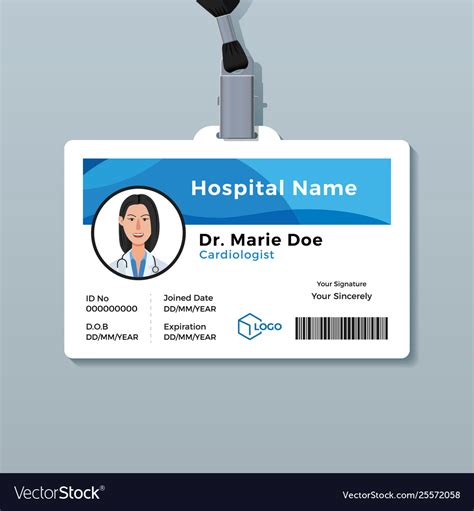 Doctor Id Badge Template Free