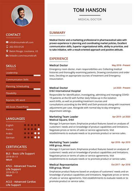 Doctor Resume Sample