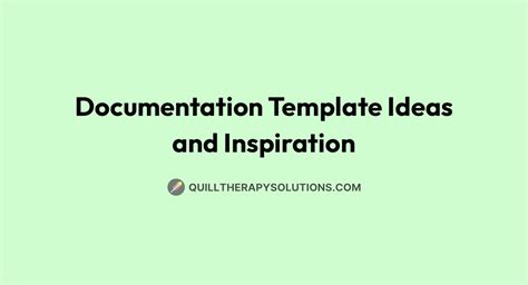 Documentation and Inspiration