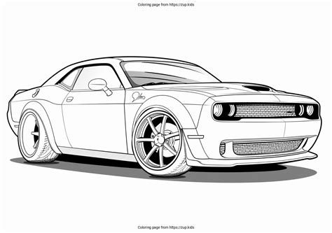 Dodge Challenger Coloring Pages