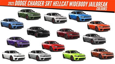 Dodge Charger Colors
