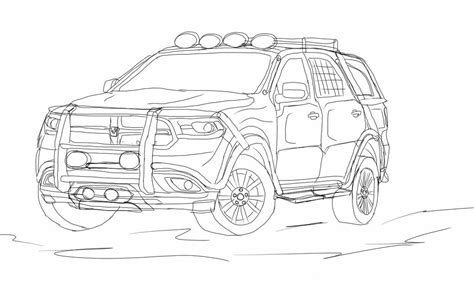 Dodge Durango Coloring Sheet