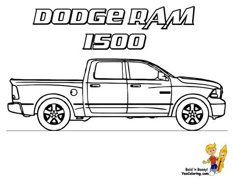 Dodge Ram Coloring Pages Printable