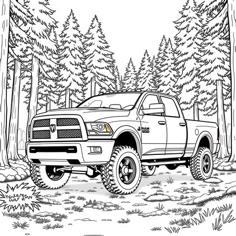 Dodge Ram Coloring Pages To Print