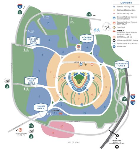 Dodger Stadium Parking Map