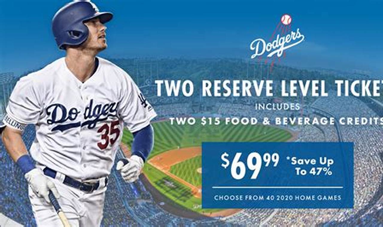 Dodgers Opening Day 2024 Ticket Deals