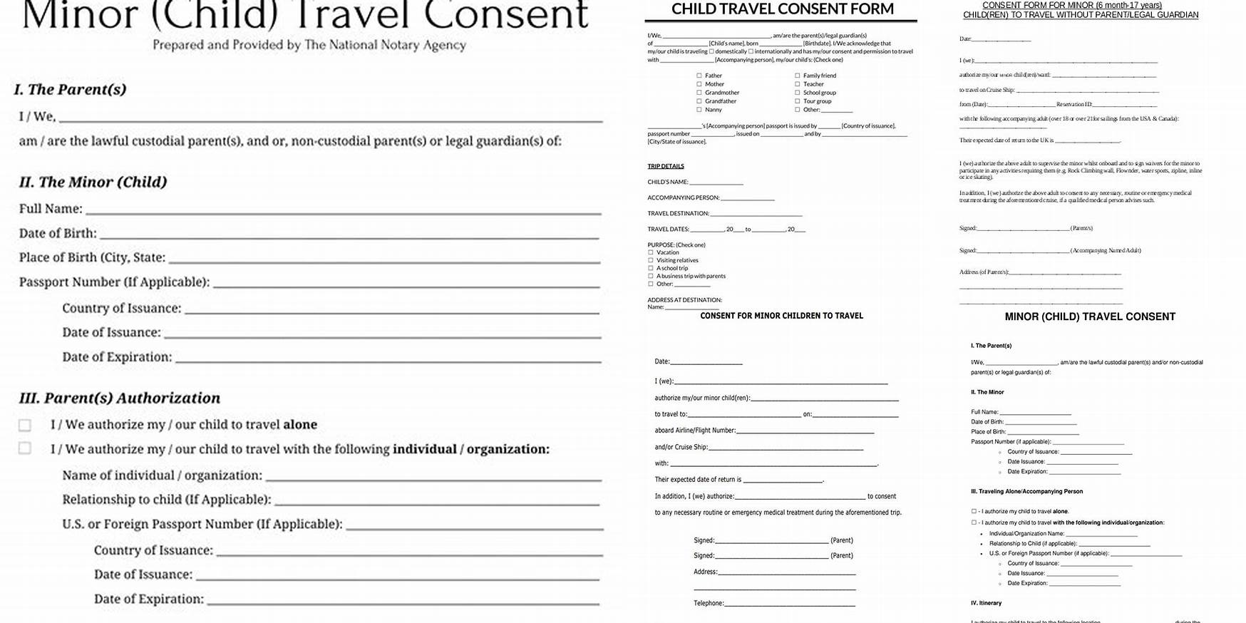 Does Minor Travel Consent Form Need To Be Notarized