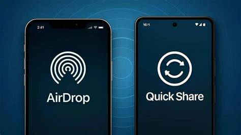 Quick comparison AirDrop and Android sharing options