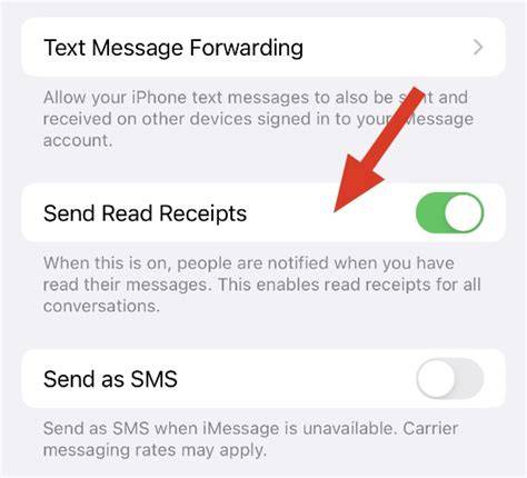 Why Android usually does not get iPhone read receipts