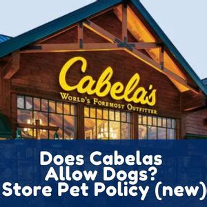 Does Cabelas Allow Pets