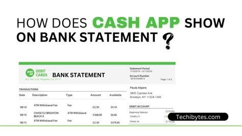 Does Cash App Have Statements