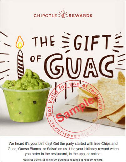 Does Chipotle Give Free Food On Your Birthday