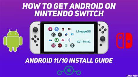 How Android is typically installed on a Switch