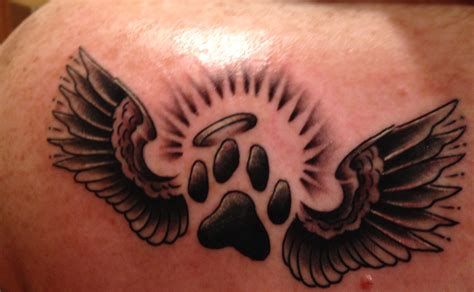 Dog Angel Tattoo