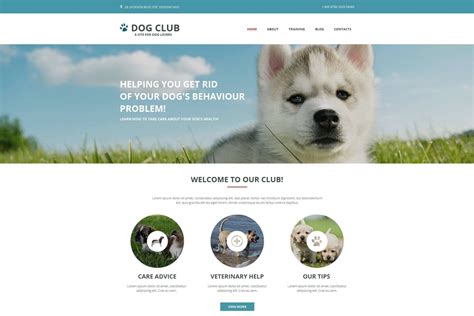 Dog Breeder Website Templates