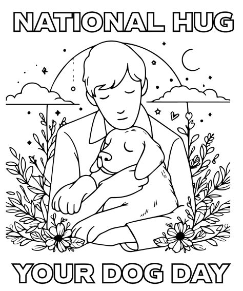 Dog Day Coloring Page