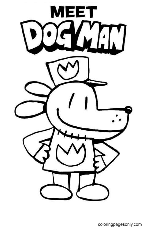 Dog Man Color Pages