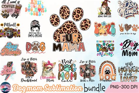 Download Dog Mom Sublimation Commercial Use DXF Files