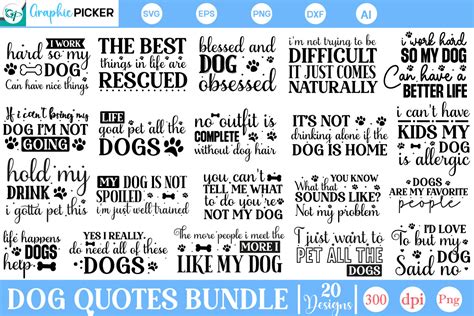 Download Dog Mom Svg Bundle - Dog Quotes... Commercial Use
