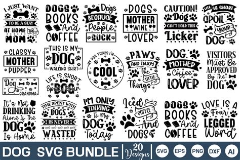 Download Dog Mom Svg Bundle - Dog Quotes... Commercial Use DXF Files
