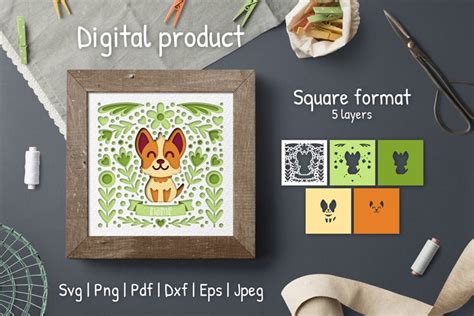 Download Dog Paper Cut Design For Cricut