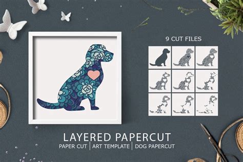 Download Dog Papercut Design For Cricut