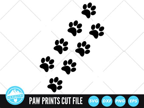 Download Dog Paw Prints SVG | Paw Print... Files for Cricut