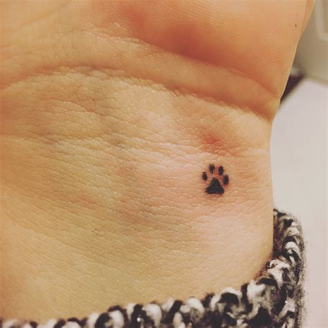 25 Best Dog Paw Print Tattoos on Wrist The Paws